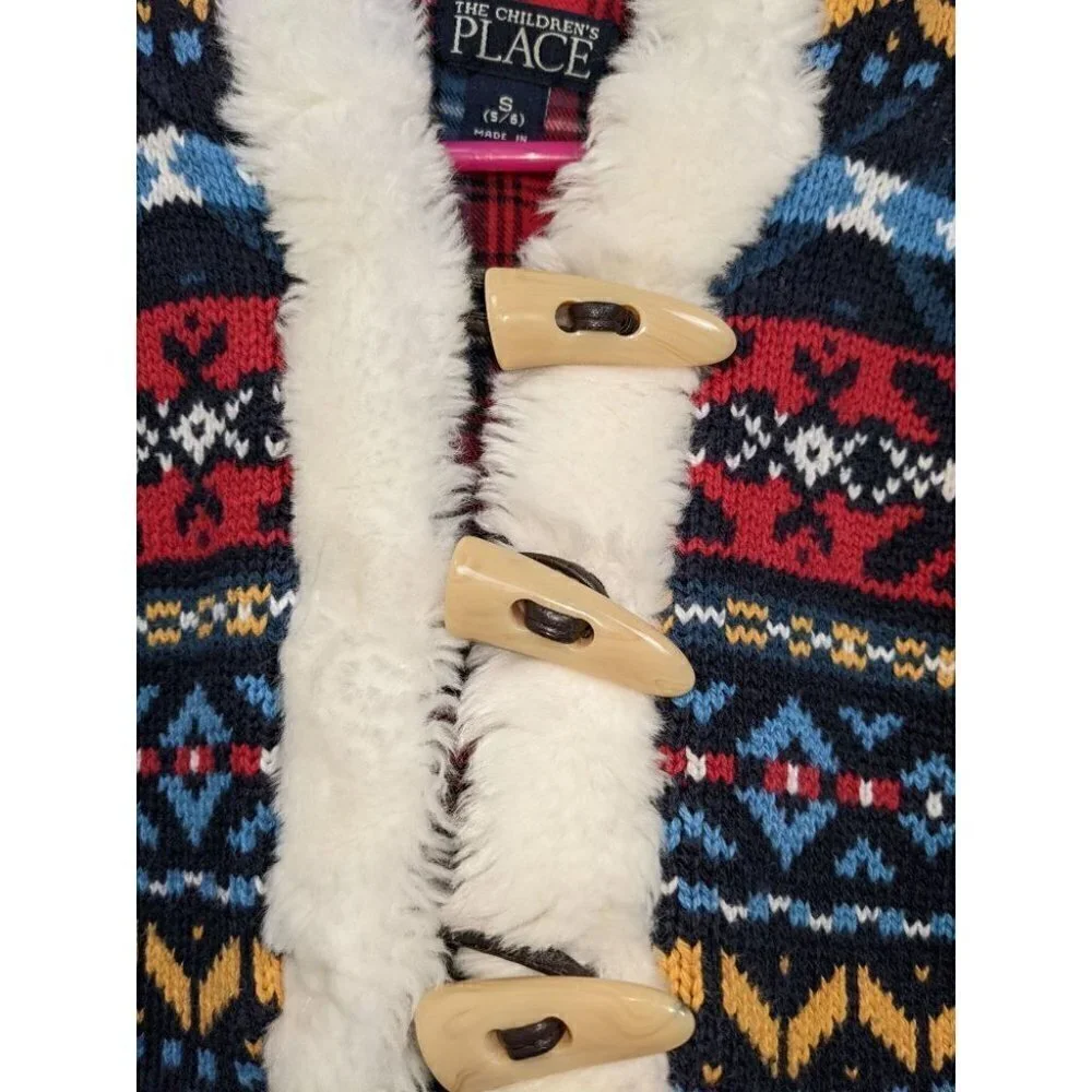 The Children's Place S Small faux fur Hooded Sweater